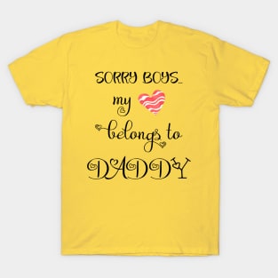 Funny Girls Valentine Quote Cool Daddy Girls Valentines Day T-Shirt